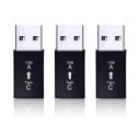 Προσαρμογέας USB-C θηλυκό σε USB-A 3.0 αρσενικό Σετ 3 τεμαχίων Για σύνδεση καλωδίου USB-C σε θύρα USB-A Ταχύτητα μεταφοράς δεδομένων έως 5 Gbps 1