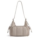 Prošívaná nylonová taška přes rameno Velkokapacitní crossbody kabelka s kapsami na zip Rozměry 21 x 16 x 7 cm Školní taška do školy i práce 3
