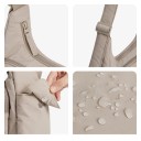Prošívaná nylonová taška přes rameno Velkokapacitní crossbody kabelka s kapsami na zip Rozměry 21 x 16 x 7 cm Školní taška do školy i práce 7