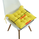Prošívaný sedací polštář na židli 40 × 35 cm měkký podsedák s upevňovacími šňůrkami pro pohodlné sezení v interiéru 9