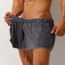 Prosop de sauna cu talie elastica 70x30 cm Kilt de sauna pentru barbati Prosop de baie cu nasturi Prosop de sauna absorbant Textil din bumbac 3