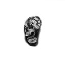 Προσωρινό αδιάβροχο τατουάζ 11,5 x 21 εκ. Κρανίο και ρολόγια Σύμβολο της παροδικότητας του χρόνου Ρεαλιστικό σχέδιο Αντοχή έως 15 ημέρες Εύκολη εφαρμογή 1