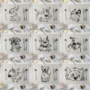 Προστατευτικό τραπεζιού με σχέδιο από σκύλο κινουμένων σχεδίων 1