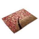 Prostière avec des arbres en fleurs 8