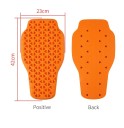 Protecteur dorsal pour motard Orange Écran en mousse PU Absorption des chocs Équipement sportif Moto cyclisme ski patinage 2