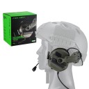 Protecteurs auditifs tactiques pour le tir avec microphone Sous casque tactique Casque anti-bruit Taille réglable Compatible avec les systèmes 3