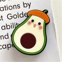 Protecție din silicon pentru cablu cu motiv de avocado Mască de protecție pentru cablurile iPhone Plastic moale Decorație și protecție pentru conector 3