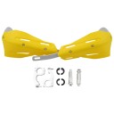 Protecții universale pentru mâini la ghidonul motocicletei 22–28 mm, scuturi colorate rigide cu întărire metalică, protecție împotriva vântului și impactului 15
