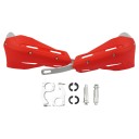 Protecții universale pentru mâini la ghidonul motocicletei 22–28 mm, scuturi colorate rigide cu întărire metalică, protecție împotriva vântului și impactului 12