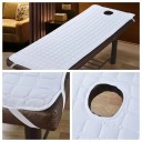 Protective Cover for Massage Chair 190x70cm with Face Hole Elastic Hygienic Throw SPA Cosmetics Wellness Comfortable Breathable Material 2