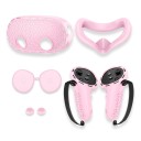 Protective Cover Set for Meta Quest 3S with Glasses Cover and Face Cover as well as Controller Covers with Straps and Joystick Caps 12