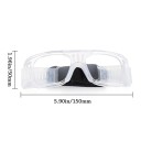 Protective Glasses with Strap 150 mm Width 50 mm Height Clear Safety Glasses with Foam Seal Adjustable Elastic Strap 3