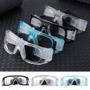 Protective Glasses with Strap 150 mm Width 50 mm Height Clear Safety Glasses with Foam Seal Adjustable Elastic Strap 4