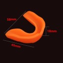 Protector dentar din silicon pentru sport și somn împotriva scrâșnitului și loviturilor Bruxism Box Karate Rugby Baschet Dimensiune ajustabilă 2