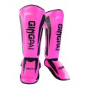 Protectores de espinillas con protector de empeine tamaño M Longitud 34 cm Piel PU con espuma EVA Para juniors y adultos Kickbox y taekwondo 3