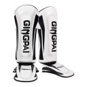 Protectores de espinillas y empeines para adultos tamaño L Longitud 37 cm Cuero PU suave y espuma EVA Kickboxing Boxeo y taekwondo 2