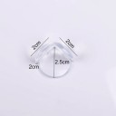 Protectores de esquinas para muebles de PVC blando transparente para proteger a los niños de impactos, dimensiones 2 x 2 x 2,5 cm, juego de 4 piezas para mesas y armarios 5