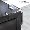 Protectores de esquinas para muebles transparentes en forma de T de PVC blando de 33 x 33 x 14 mm, juego de 4 piezas para una mayor protección de las esquinas y seguridad infantil. 3