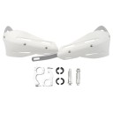 Protectores de manos universales para manillares de motocicleta de 22–28 mm escudos sólidos de colores con refuerzo metálico protección 10