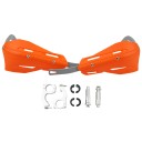 Protectores de manos universales para manillares de motocicleta de 22–28 mm escudos sólidos de colores con refuerzo metálico protección 15
