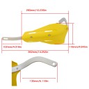 Protectores de manos universales para manillares de motocicleta de 22–28 mm escudos sólidos de colores con refuerzo metálico protección 7