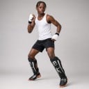 Protège-tibias de combat avec protection du cou-de-pied taille S Deux bandes auto-agrippantes Protège-jambes de boxe et sports de combat 10