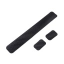 Protetor de corrente para bicicleta 22 x 3,3 cm Aparência em carbono Cobertura protetora para o quadro da bicicleta Preto envoltório autoadesivo 1