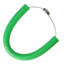 Protetor de escape para moto Anel protetor de silicone Proteção contra calor e queimaduras Braçadeira em aço inoxidável Universal 7