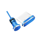 Protetor de poeira para conector USB-C e jack de 3,5 mm Proteção de portas para Samsung S8 S9 S10 Note 8 9 Huawei P10 P20 P30 Slot SIM 4