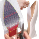 Protezione antiscivolo adesiva per suole di scarpe 10 x 50 cm Pellicola ad alta viscosità Protezione impermeabile delle scarpe Attenuazione del rumore Passo sicuro 1