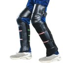 Protezione calda per ginocchia da motocicletta Fodera rinforzata 2 cm in PU pelle con lana artificiale Resistente al vento, al freddo e alla pioggia 3
