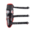 Protezioni per ginocchia da moto da corsa lunghezza 44 cm con cinturino 30 cm costruzione rigida per motocross e guida in off-road 4