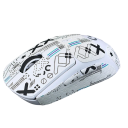 Protiskluzová lepicí páska na myš samolepicí grip nálepky ergonomický povrch vzorovaný design pro přesné ovládání myši 2