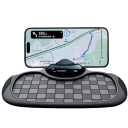 Protiskluzová podložka s otočným držákem na mobil, 23,5 x 18 cm, černý držák telefonu pro palubní desku auta a navigaci 2