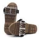 Protiskluzové nesmeky na boty s kovovými hrotmi 10 x 5,2 cm Mačky pod stred chodidla s pásikom na suchý zips 1 pár na ľad a sneh 3