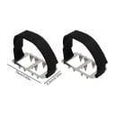Protiskluzové nesmeky na boty s kovovými hrotmi 10 x 5,2 cm Mačky pod stred chodidla s pásikom na suchý zips 1 pár na ľad a sneh 5