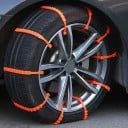 Protiskluzové snehové reťaze 20 ks Nylonové sťahovacie pásky na pneumatiky Univerzálne pre osobné auto a SUV Oranžové Na sneh a ľad 4