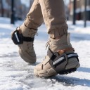 Protiskluzowe nakładki na pięty butów z stalowymi kolcami Nástavec pod piętę 26 x 9,6 cm z odblaskowym paskiem Czarne 1 para na lód i śnieg 2