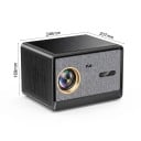 Proyector HORLAT X09 con Google TV Soporte 4K y control por voz 24 x 21 x 17 cm 3500 ANSI lm y altavoces 2 x 15 W Negro-gris Cine en casa 3