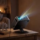 Proyector XIWBSY T08 Plus con TV stick Google TV Soporte giratorio 360° 30,7 x 19 x 31 cm Android 14 y decodificación 4K Gris Para cine en casa 6
