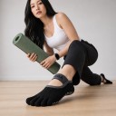 Prstové ponožky na jógu dámské 1 pár Protiskluzové a pětiprsté Nízké s páskem přes nárt Na pilates a fitness 9