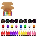 Prstové Svetlá 40 ks LED Svietiace Prstene S Projekciou Halloweenských Motívov Mix Neonových Farieb Svietia V Tme Na Párty a Pre Deti 2