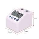 Průtokoměr čističky vody FLM-3 s digitálním displejem 90 x 66 x 63 mm ABS s alarmem filtru a úsporou energie na měření vody 2