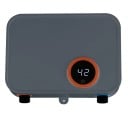 Průtokový elektrický ohřívač vody 5500 W s digitálním displejem a nastavením teploty o rozměrech 21 x 15 x 5,3 cm v šedé barvě pod dřez 1