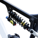 Pružinový Tlumič Zadní Pérování Pro Horské Kolo 210 x 60 mm 550 LBS S Vyrovnávací Nádržkou Černý A Žlutý Na MTB Enduro A Sjezd 5
