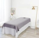 Pružné prestieradlo na kozmetické lehátko s otvorom 90 × 200 cm Potah na masážne lehátko Polyester Bavlna Potah na lehátko do salónu 3