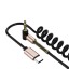 Pružný AUX kábel 3,5 mm jack na USB-C 4