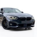 Przedni spoiler zderzaka trójczłonowy lip i dyfuzor z ABS plastu błyszczącego czarnego do BMW serii 1 F20 F21 M-Pack Facelift 2015–2019 2