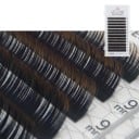 Przejrzyste kolorowe sztuczne rzęsy C skręcone 8–14 mm grubość 0,07 mm Dwukolorowe rzęsy do przyklejania z kolorowymi końcówkami dla objętości 3