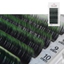 Przejrzyste kolorowe sztuczne rzęsy D skręcenie 8–14 mm grubość 0,07 mm Dwukolorowe indywidualne rzęsy do przyklejania Kolorowe objętościowe przedłużenie 4